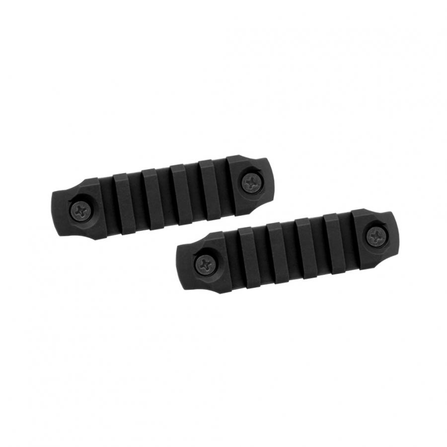 (DY-RAS-ACC19-BK) Keymod Polymer Rail (2 x 5 Slot Rails) (Black)