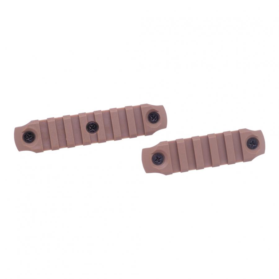 (DY-RAS-ACC21-DE) Keymod Polymer Rail (1 x 5 Slot Rail / 1 x 7 Slot Rail) (Dark Earth)