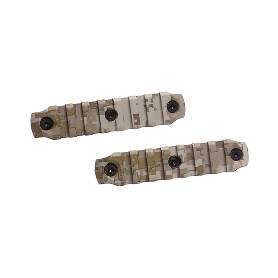 (DY-WT36-DD) Keymod Polymer Rail (Digital Desert) (2 x 7 Slot Rails)